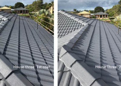 Roof Restoration Gold Coast - before and after